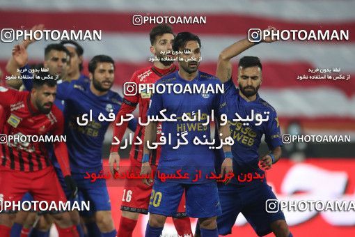 1554205, Tehran, Iran, لیگ برتر فوتبال ایران، Persian Gulf Cup، Week 8، First Leg، Esteghlal 2 v 2 Persepolis on 2021/01/11 at Azadi Stadium