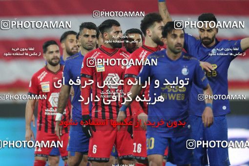 1554227, Tehran, Iran, لیگ برتر فوتبال ایران، Persian Gulf Cup، Week 8، First Leg، Esteghlal 2 v 2 Persepolis on 2021/01/11 at Azadi Stadium