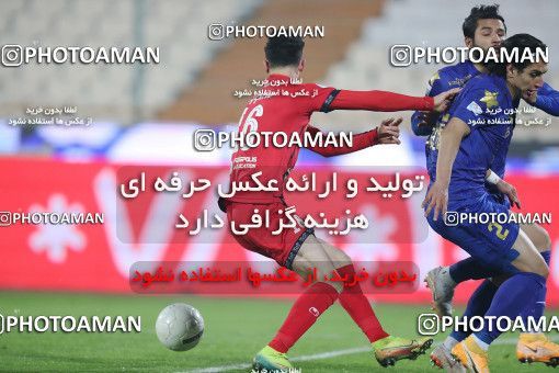 1554603, Tehran, Iran, لیگ برتر فوتبال ایران، Persian Gulf Cup، Week 8، First Leg، Esteghlal 2 v 2 Persepolis on 2021/01/11 at Azadi Stadium