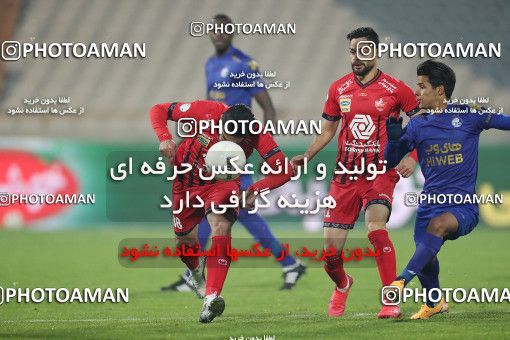1554530, Tehran, Iran, لیگ برتر فوتبال ایران، Persian Gulf Cup، Week 8، First Leg، Esteghlal 2 v 2 Persepolis on 2021/01/11 at Azadi Stadium