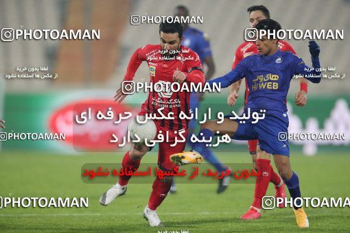 1554519, Tehran, Iran, لیگ برتر فوتبال ایران، Persian Gulf Cup، Week 8، First Leg، Esteghlal 2 v 2 Persepolis on 2021/01/11 at Azadi Stadium
