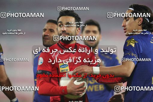 1554413, Tehran, Iran, لیگ برتر فوتبال ایران، Persian Gulf Cup، Week 8، First Leg، Esteghlal 2 v 2 Persepolis on 2021/01/11 at Azadi Stadium