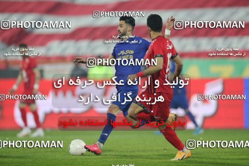 1554427, Tehran, Iran, لیگ برتر فوتبال ایران، Persian Gulf Cup، Week 8، First Leg، Esteghlal 2 v 2 Persepolis on 2021/01/11 at Azadi Stadium