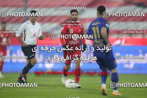 1554528, Tehran, Iran, لیگ برتر فوتبال ایران، Persian Gulf Cup، Week 8، First Leg، Esteghlal 2 v 2 Persepolis on 2021/01/11 at Azadi Stadium