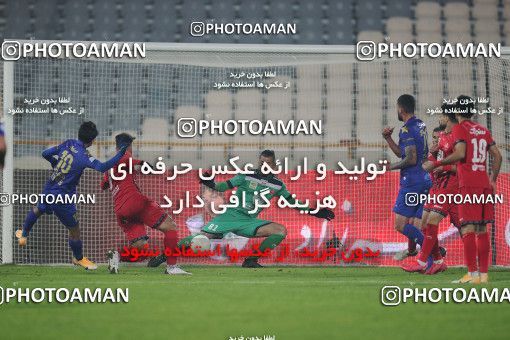 1554400, Tehran, Iran, لیگ برتر فوتبال ایران، Persian Gulf Cup، Week 8، First Leg، Esteghlal 2 v 2 Persepolis on 2021/01/11 at Azadi Stadium