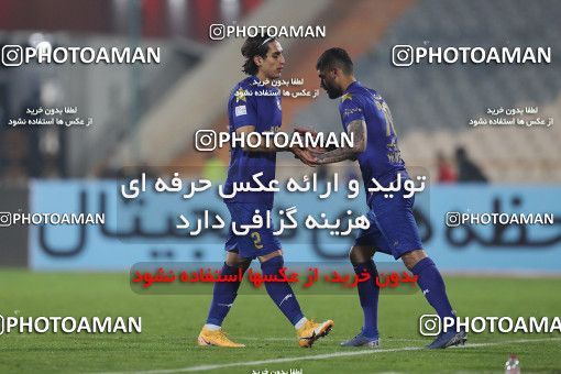 1553662, Tehran, Iran, لیگ برتر فوتبال ایران، Persian Gulf Cup، Week 8، First Leg، Esteghlal 2 v 2 Persepolis on 2021/01/11 at Azadi Stadium