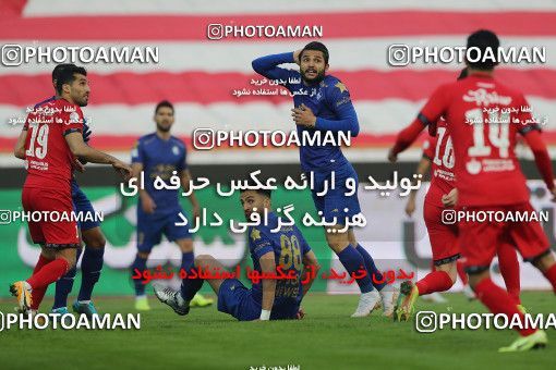 1553638, Tehran, Iran, لیگ برتر فوتبال ایران، Persian Gulf Cup، Week 8، First Leg، Esteghlal 2 v 2 Persepolis on 2021/01/11 at Azadi Stadium