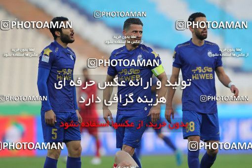 1553634, Tehran, Iran, لیگ برتر فوتبال ایران، Persian Gulf Cup، Week 8، First Leg، Esteghlal 2 v 2 Persepolis on 2021/01/11 at Azadi Stadium