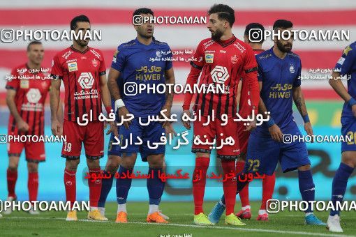 1553711, Tehran, Iran, لیگ برتر فوتبال ایران، Persian Gulf Cup، Week 8، First Leg، Esteghlal 2 v 2 Persepolis on 2021/01/11 at Azadi Stadium