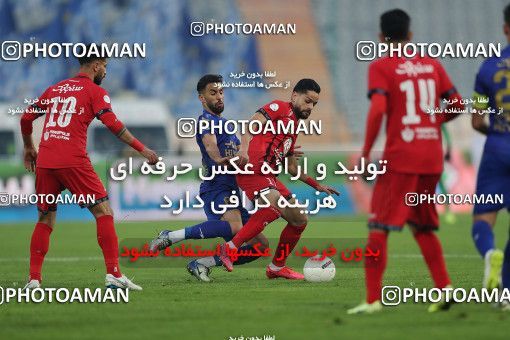 1553759, Tehran, Iran, لیگ برتر فوتبال ایران، Persian Gulf Cup، Week 8، First Leg، Esteghlal 2 v 2 Persepolis on 2021/01/11 at Azadi Stadium