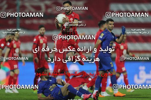 1553800, Tehran, Iran, لیگ برتر فوتبال ایران، Persian Gulf Cup، Week 8، First Leg، Esteghlal 2 v 2 Persepolis on 2021/01/11 at Azadi Stadium
