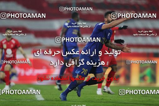1553784, Tehran, Iran, لیگ برتر فوتبال ایران، Persian Gulf Cup، Week 8، First Leg، Esteghlal 2 v 2 Persepolis on 2021/01/11 at Azadi Stadium
