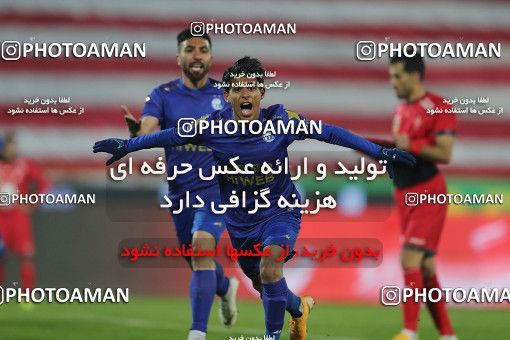 1553755, Tehran, Iran, لیگ برتر فوتبال ایران، Persian Gulf Cup، Week 8، First Leg، Esteghlal 2 v 2 Persepolis on 2021/01/11 at Azadi Stadium
