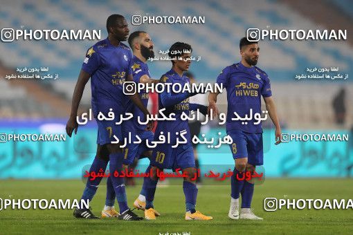 1553732, Tehran, Iran, لیگ برتر فوتبال ایران، Persian Gulf Cup، Week 8، First Leg، Esteghlal 2 v 2 Persepolis on 2021/01/11 at Azadi Stadium
