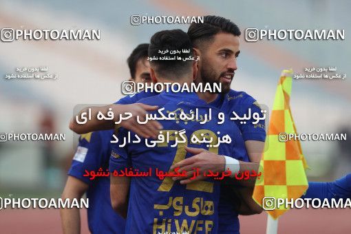1553934, Tehran, Iran, لیگ برتر فوتبال ایران، Persian Gulf Cup، Week 8، First Leg، Esteghlal 2 v 2 Persepolis on 2021/01/11 at Azadi Stadium