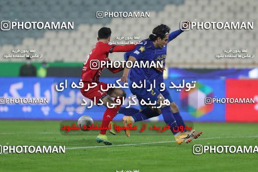 1553825, Tehran, Iran, لیگ برتر فوتبال ایران، Persian Gulf Cup، Week 8، First Leg، Esteghlal 2 v 2 Persepolis on 2021/01/11 at Azadi Stadium