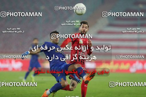 1553847, Tehran, Iran, لیگ برتر فوتبال ایران، Persian Gulf Cup، Week 8، First Leg، Esteghlal 2 v 2 Persepolis on 2021/01/11 at Azadi Stadium