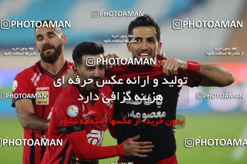 1553866, Tehran, Iran, لیگ برتر فوتبال ایران، Persian Gulf Cup، Week 8، First Leg، Esteghlal 2 v 2 Persepolis on 2021/01/11 at Azadi Stadium