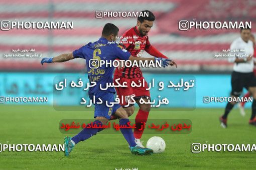 1553850, Tehran, Iran, لیگ برتر فوتبال ایران، Persian Gulf Cup، Week 8، First Leg، Esteghlal 2 v 2 Persepolis on 2021/01/11 at Azadi Stadium