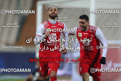 1561622, Tehran, Iran, لیگ برتر فوتبال ایران، Persian Gulf Cup، Week 11، First Leg، Persepolis 2 v 1 Foulad Khouzestan on 2021/01/18 at Azadi Stadium
