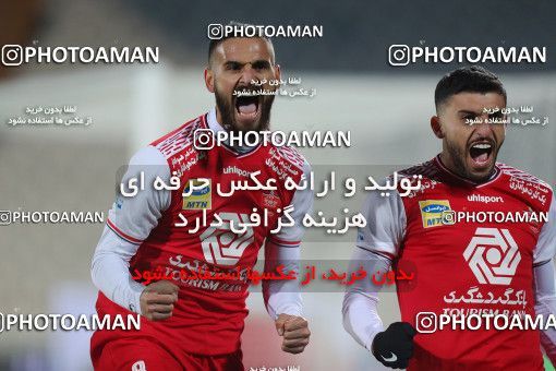 1561587, Tehran, Iran, لیگ برتر فوتبال ایران، Persian Gulf Cup، Week 11، First Leg، Persepolis 2 v 1 Foulad Khouzestan on 2021/01/18 at Azadi Stadium