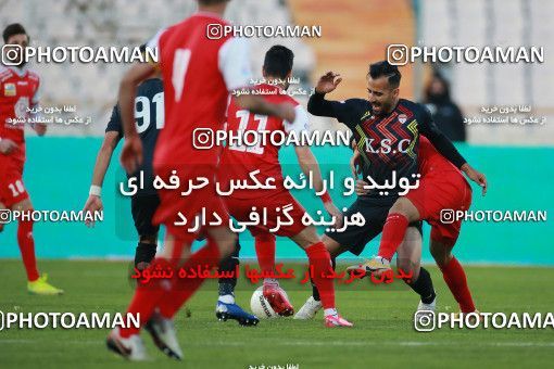 1560003, Tehran, Iran, لیگ برتر فوتبال ایران، Persian Gulf Cup، Week 11، First Leg، Persepolis 2 v 1 Foulad Khouzestan on 2021/01/18 at Azadi Stadium