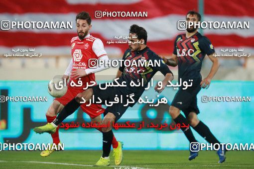 1560042, Tehran, Iran, لیگ برتر فوتبال ایران، Persian Gulf Cup، Week 11، First Leg، Persepolis 2 v 1 Foulad Khouzestan on 2021/01/18 at Azadi Stadium