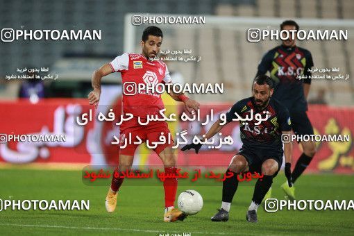 1560396, Tehran, Iran, لیگ برتر فوتبال ایران، Persian Gulf Cup، Week 11، First Leg، Persepolis 2 v 1 Foulad Khouzestan on 2021/01/18 at Azadi Stadium