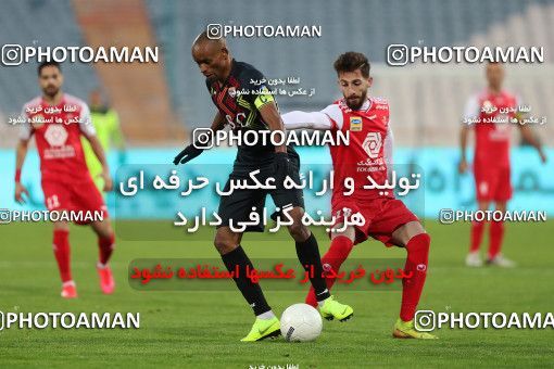 1561669, Tehran, Iran, لیگ برتر فوتبال ایران، Persian Gulf Cup، Week 11، First Leg، Persepolis 2 v 1 Foulad Khouzestan on 2021/01/18 at Azadi Stadium