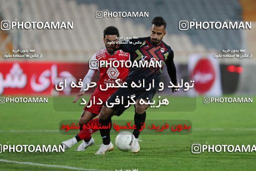 1561624, Tehran, Iran, لیگ برتر فوتبال ایران، Persian Gulf Cup، Week 11، First Leg، Persepolis 2 v 1 Foulad Khouzestan on 2021/01/18 at Azadi Stadium