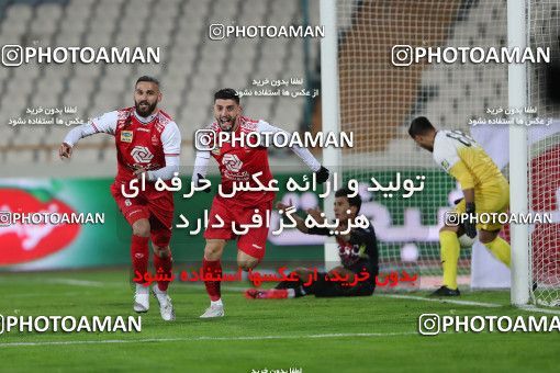 1561735, Tehran, Iran, لیگ برتر فوتبال ایران، Persian Gulf Cup، Week 11، First Leg، Persepolis 2 v 1 Foulad Khouzestan on 2021/01/18 at Azadi Stadium