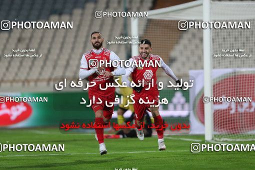 1561687, Tehran, Iran, لیگ برتر فوتبال ایران، Persian Gulf Cup، Week 11، First Leg، Persepolis 2 v 1 Foulad Khouzestan on 2021/01/18 at Azadi Stadium