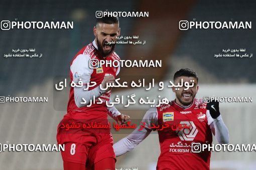 1561642, Tehran, Iran, لیگ برتر فوتبال ایران، Persian Gulf Cup، Week 11، First Leg، Persepolis 2 v 1 Foulad Khouzestan on 2021/01/18 at Azadi Stadium