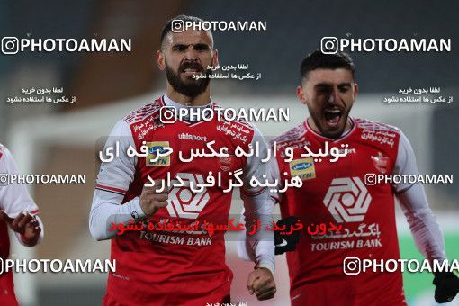1561631, Tehran, Iran, لیگ برتر فوتبال ایران، Persian Gulf Cup، Week 11، First Leg، Persepolis 2 v 1 Foulad Khouzestan on 2021/01/18 at Azadi Stadium