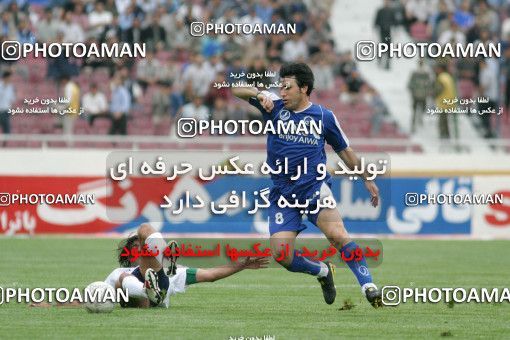 1569460, Tehran, , لیگ برتر فوتبال ایران، Persian Gulf Cup، Week 26، Second Leg، Esteghlal 3 v 2 Pegah Rasht on 2004/05/03 at Azadi Stadium