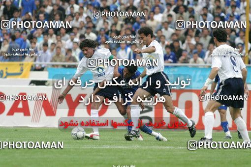 1569474, Tehran, , لیگ برتر فوتبال ایران، Persian Gulf Cup، Week 26، Second Leg، Esteghlal 3 v 2 Pegah Rasht on 2004/05/03 at Azadi Stadium