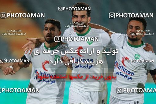 1571844, لیگ برتر فوتبال ایران، Persian Gulf Cup، Week 13، First Leg، 2021/01/30، Tehran، Azadi Stadium، Persepolis 2 - ۱ Mashin Sazi Tabriz