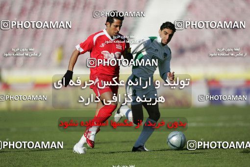 1574977, Tehran, , لیگ برتر فوتبال ایران، Persian Gulf Cup، Week 19، Second Leg، Persepolis 2 v 1 Shamoushak Noshahr on 2006/01/20 at Azadi Stadium