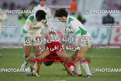 1574932, Tehran, , لیگ برتر فوتبال ایران، Persian Gulf Cup، Week 19، Second Leg، Persepolis 2 v 1 Shamoushak Noshahr on 2006/01/20 at Azadi Stadium