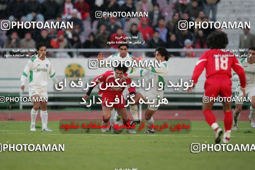 1575078, Tehran, , لیگ برتر فوتبال ایران، Persian Gulf Cup، Week 19، Second Leg، Persepolis 2 v 1 Shamoushak Noshahr on 2006/01/20 at Azadi Stadium