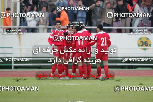 1575066, Tehran, , لیگ برتر فوتبال ایران، Persian Gulf Cup، Week 19، Second Leg، Persepolis 2 v 1 Shamoushak Noshahr on 2006/01/20 at Azadi Stadium