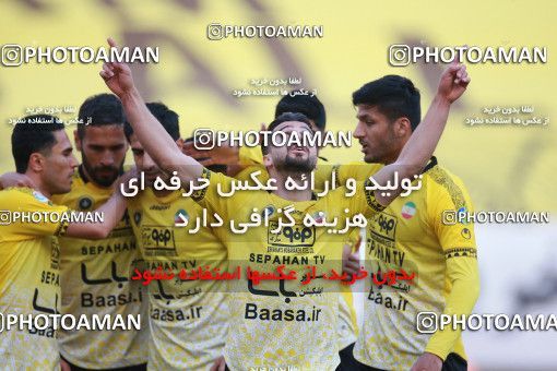 1583843, Isfahan, Iran, لیگ برتر فوتبال ایران، Persian Gulf Cup، Week 15، First Leg، Sepahan 2 v 0 Esteghlal on 2021/02/13 at Naghsh-e Jahan Stadium