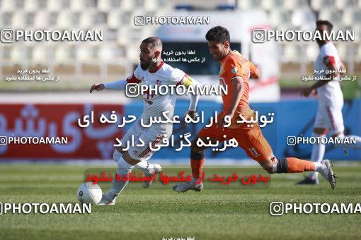 1585561, Tehran, , لیگ برتر فوتبال ایران، Persian Gulf Cup، Week 15، First Leg، Saipa 1 v 2 Tractor Sazi on 2021/02/14 at Shahid Dastgerdi Stadium