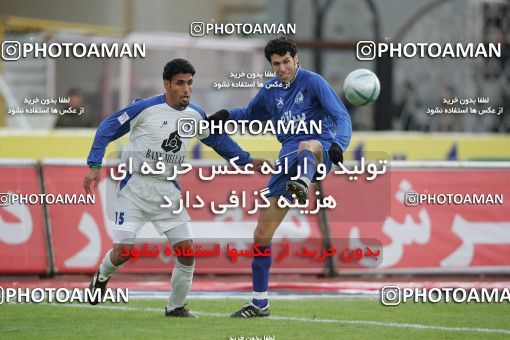 1590529, Tehran, , لیگ برتر فوتبال ایران، Persian Gulf Cup، Week 20، Second Leg، Esteghlal 1 v 0 Esteghlal Ahvaz on 2006/01/27 at Azadi Stadium