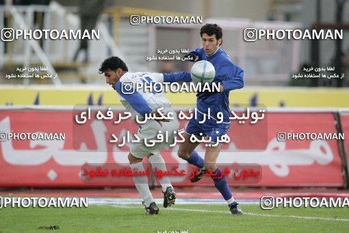 1590607, Tehran, , لیگ برتر فوتبال ایران، Persian Gulf Cup، Week 20، Second Leg، Esteghlal 1 v 0 Esteghlal Ahvaz on 2006/01/27 at Azadi Stadium