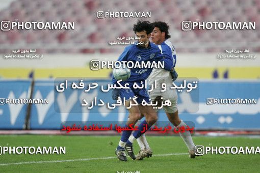 1590583, Tehran, , لیگ برتر فوتبال ایران، Persian Gulf Cup، Week 20، Second Leg، Esteghlal 1 v 0 Esteghlal Ahvaz on 2006/01/27 at Azadi Stadium