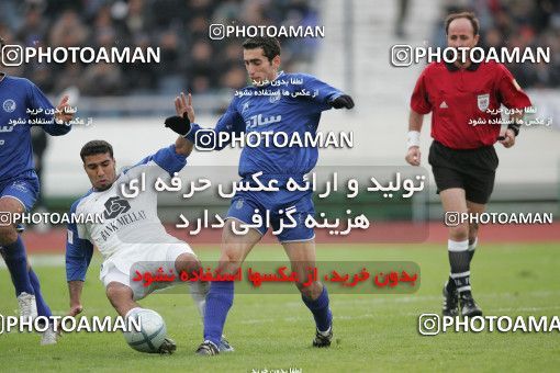 1590602, Tehran, , لیگ برتر فوتبال ایران، Persian Gulf Cup، Week 20، Second Leg، Esteghlal 1 v 0 Esteghlal Ahvaz on 2006/01/27 at Azadi Stadium