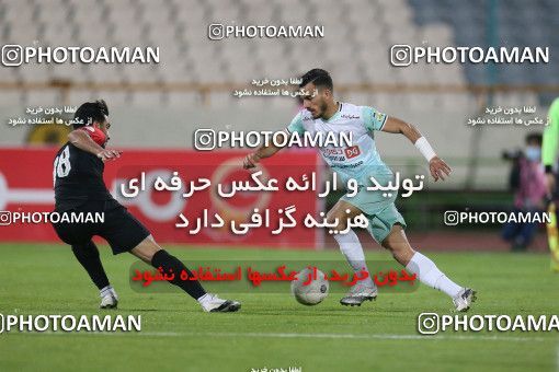 1598895, Tehran, Iran, لیگ برتر فوتبال ایران، Persian Gulf Cup، Week 16، Second Leg، Persepolis 1 v 0 Saipa on 2021/03/01 at Azadi Stadium