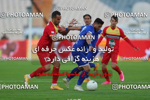 1605484, Tehran, , لیگ برتر فوتبال ایران، Persian Gulf Cup، Week 17، Second Leg، Esteghlal 1 v 0 Foulad Khouzestan on 2021/03/06 at Azadi Stadium
