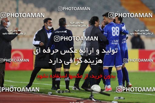 1605494, Tehran, , لیگ برتر فوتبال ایران، Persian Gulf Cup، Week 17، Second Leg، Esteghlal 1 v 0 Foulad Khouzestan on 2021/03/06 at Azadi Stadium
